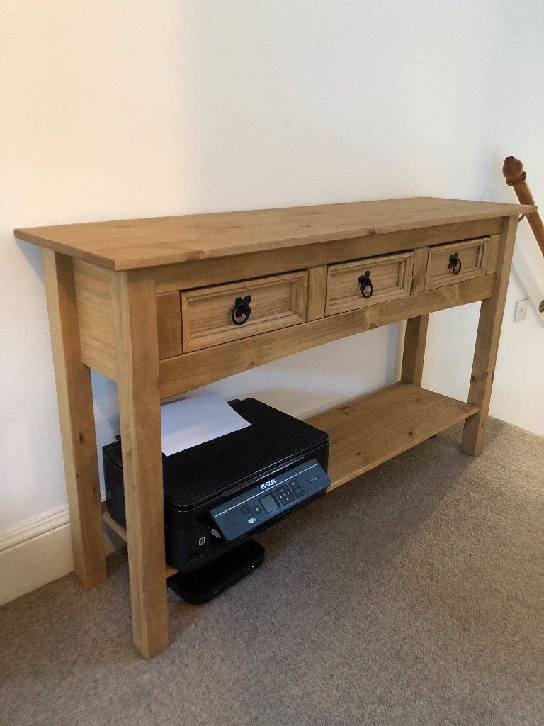Solid Pine 3 Drawer Console Table in Putney, London Gumtree