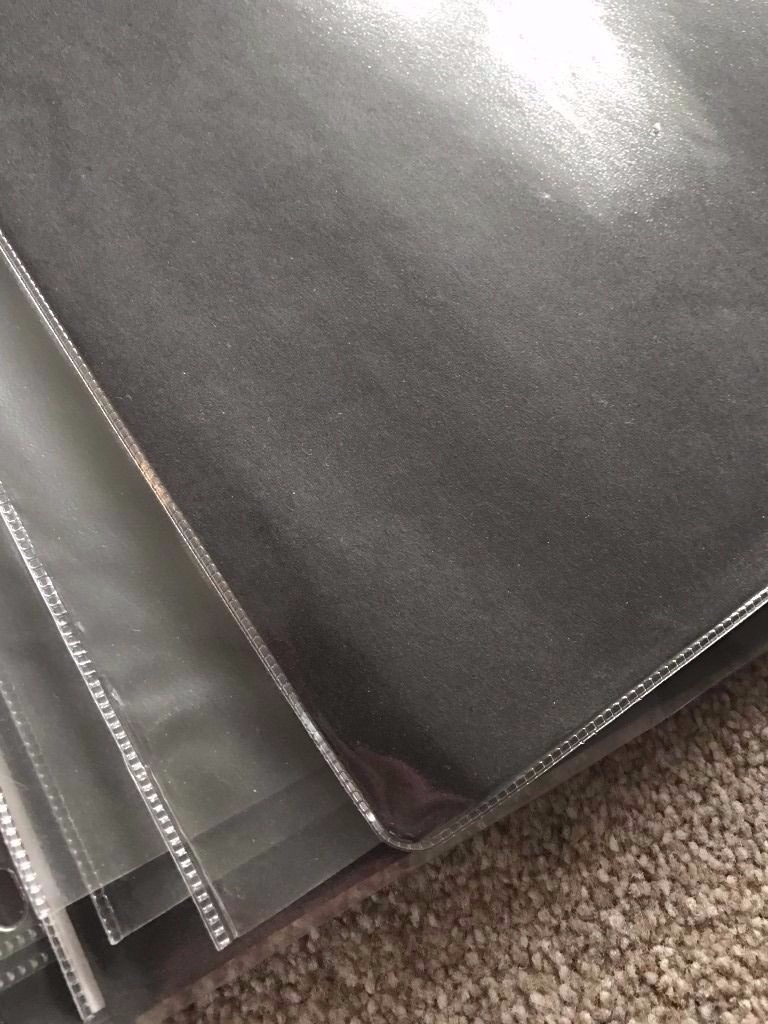 A1 black ringbound art portfolio with A1 plastic sleeves (13 sleeves) in Kilwinning, North