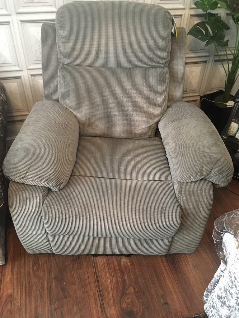 Electric riser recliner chair in grey fabric in Poole, Dorset Gumtree
