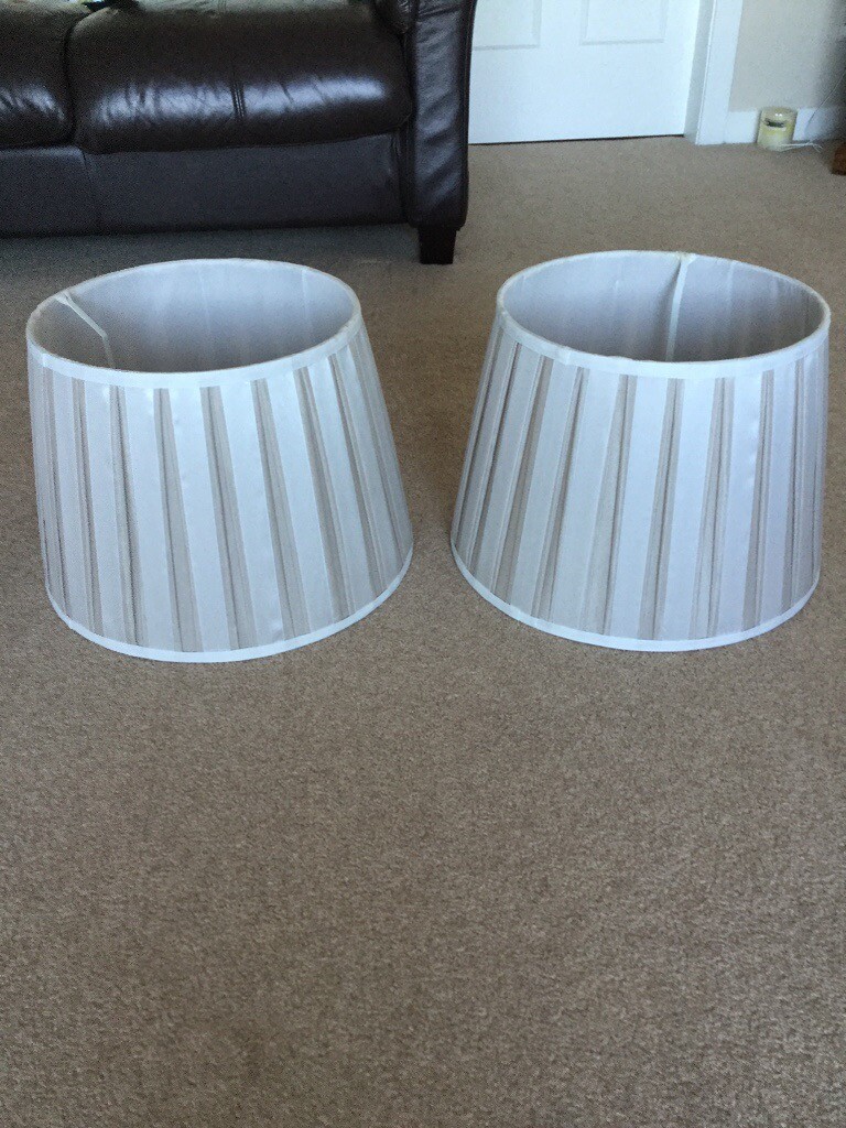 2 large cream lamp shades or ceiling lights in East Kilbride, Glasgow