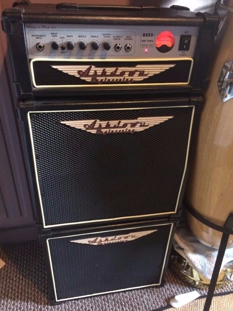 Ashdown Mini Stack Bass Amp Perfect 10 2 x 10" speakers and Head
