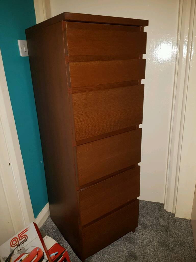 Ikea Malm Tallboy mirrored chest of drawers in Newcastle, Tyne and
