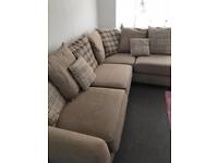 Free corner sofa with foot stool 