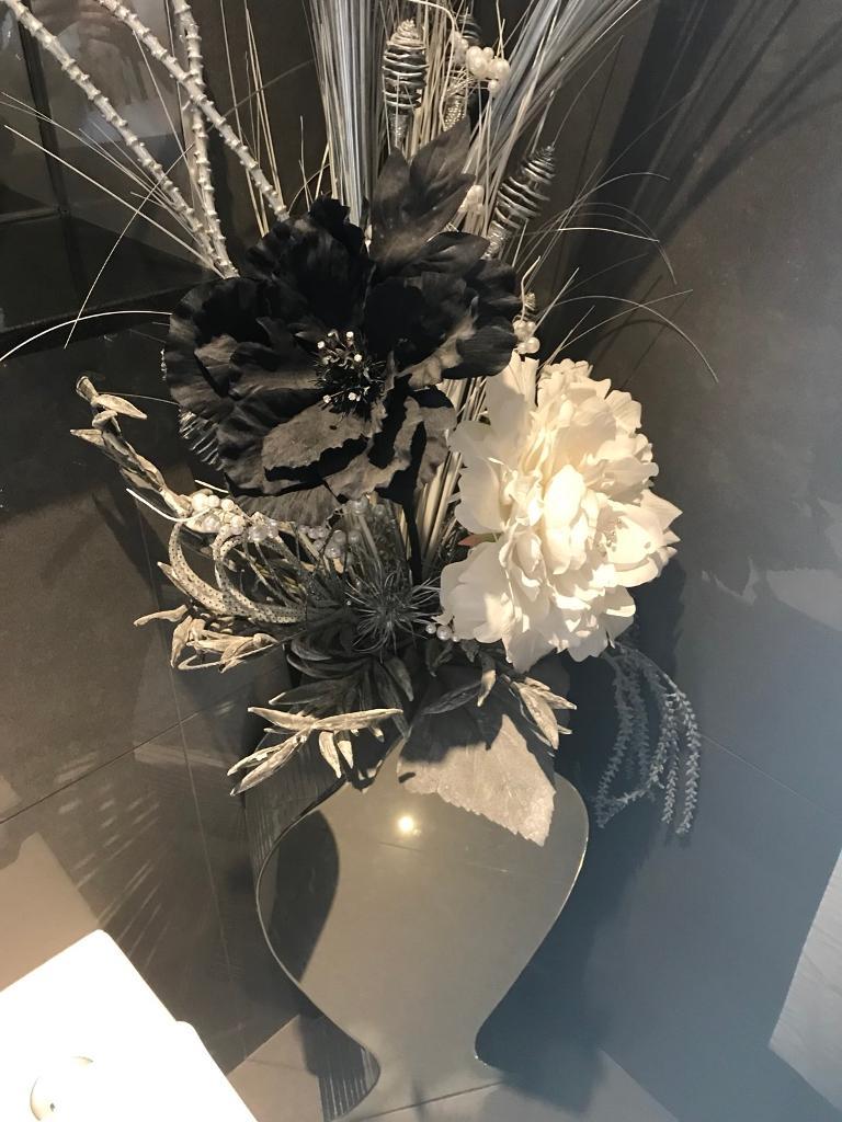 Large Mirror Floor Vase With Floral Display In Worsley Manchester