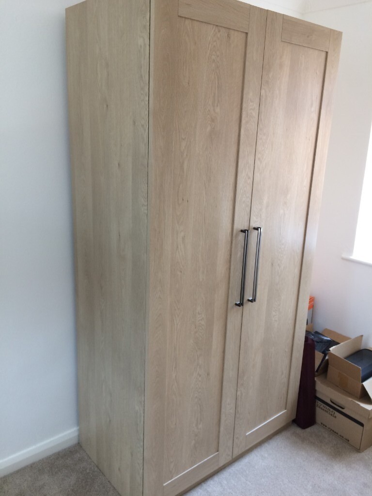 Large Wardrobe H 200cm X W 100cm 70 Ono Darwin Oak