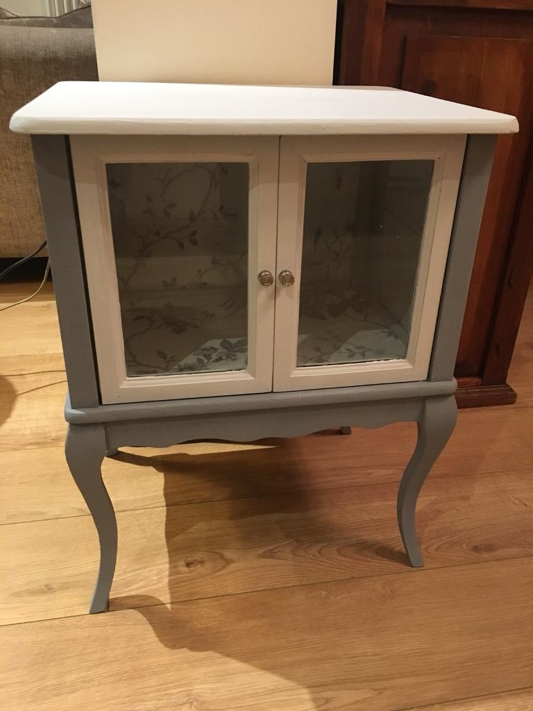 Small shabby chic cabinet with glass doors | in Durham, County Durham