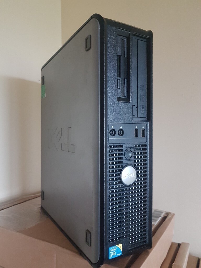 Dell Optiplex PC System or tower, Intel 2X 2.8Ghz, Floppy disk, Windows 10 and XP Dual Boot