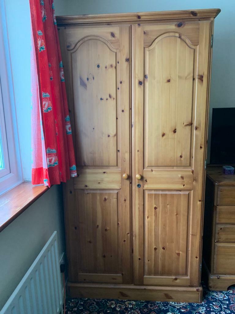2 Solid Pine Wardrobes For Sale In Poole Dorset Gumtree