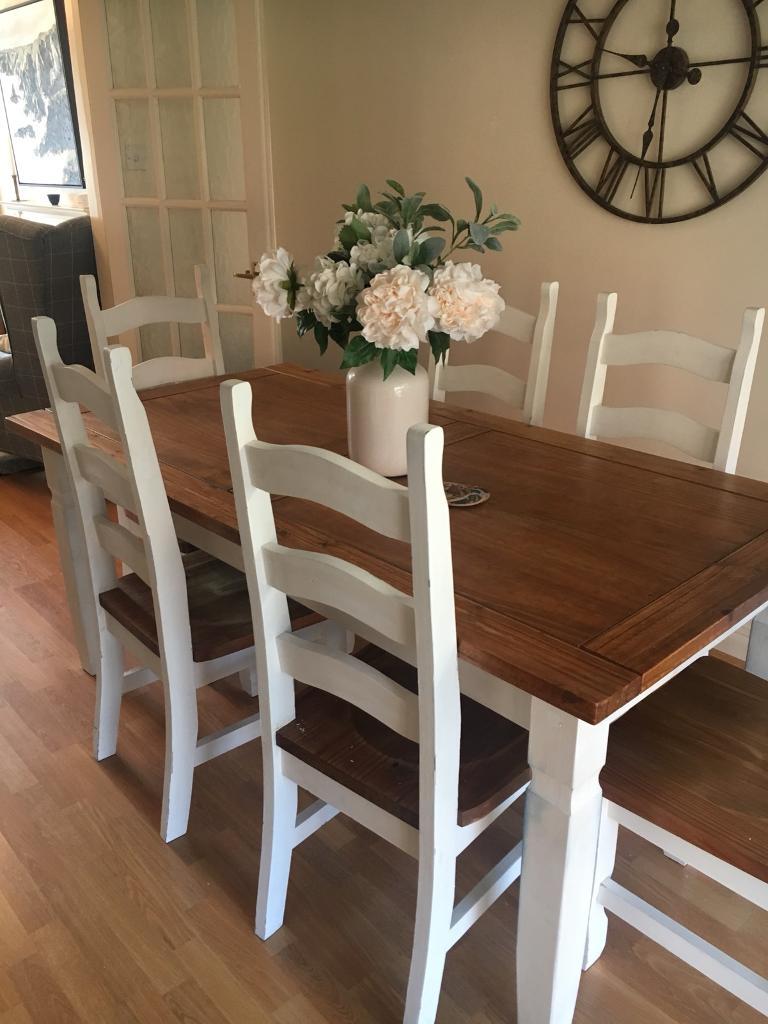 Upcycled Dining Table And Chairs In Worcester Worcestershire