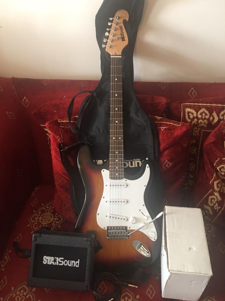 Starsound electric guitar setup with portable amplifier boxed in Hornsea, East Yorkshire Gumtree