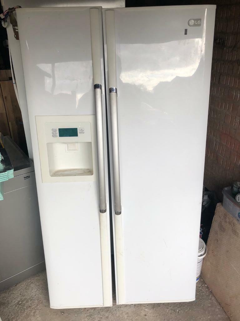 **SOLD** American style white fridge freezer in Lostock Hall