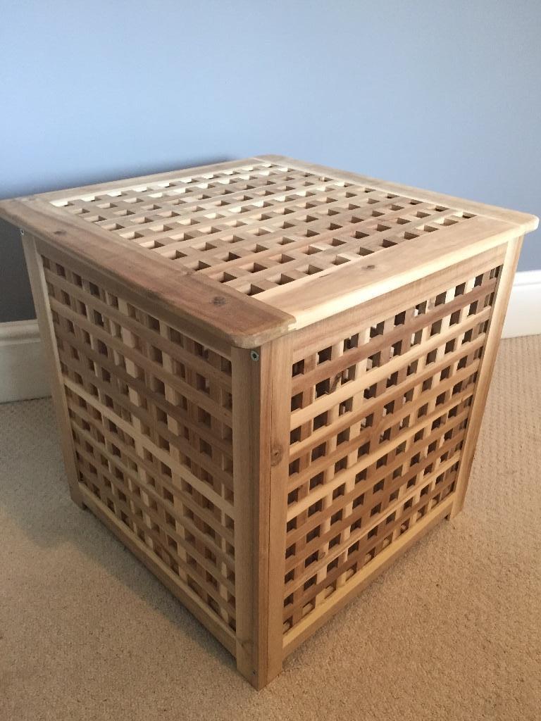 Ikea wooden bedside table/laundry basket/storage box in Cheltenham