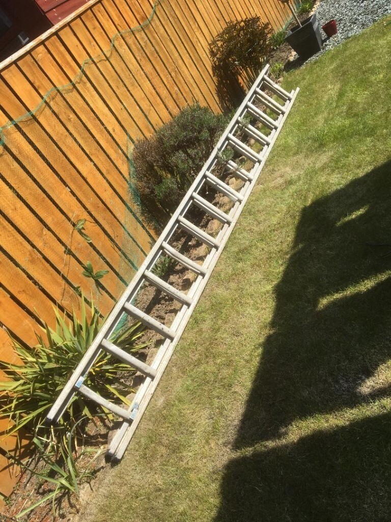 Lightweight Aluminium extending Double Ladder in Cramlington