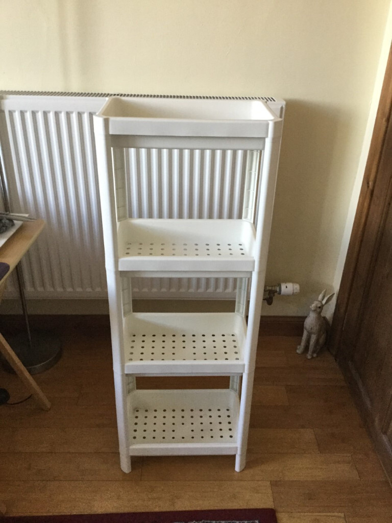 WHITE PLASTIC SHELVING UNIT in Aberdeen Gumtree