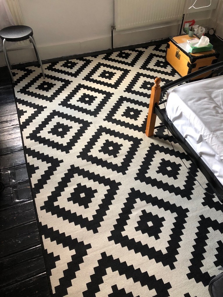 Ikea Black and White Rug 200x300cm in Hoxton, London Gumtree