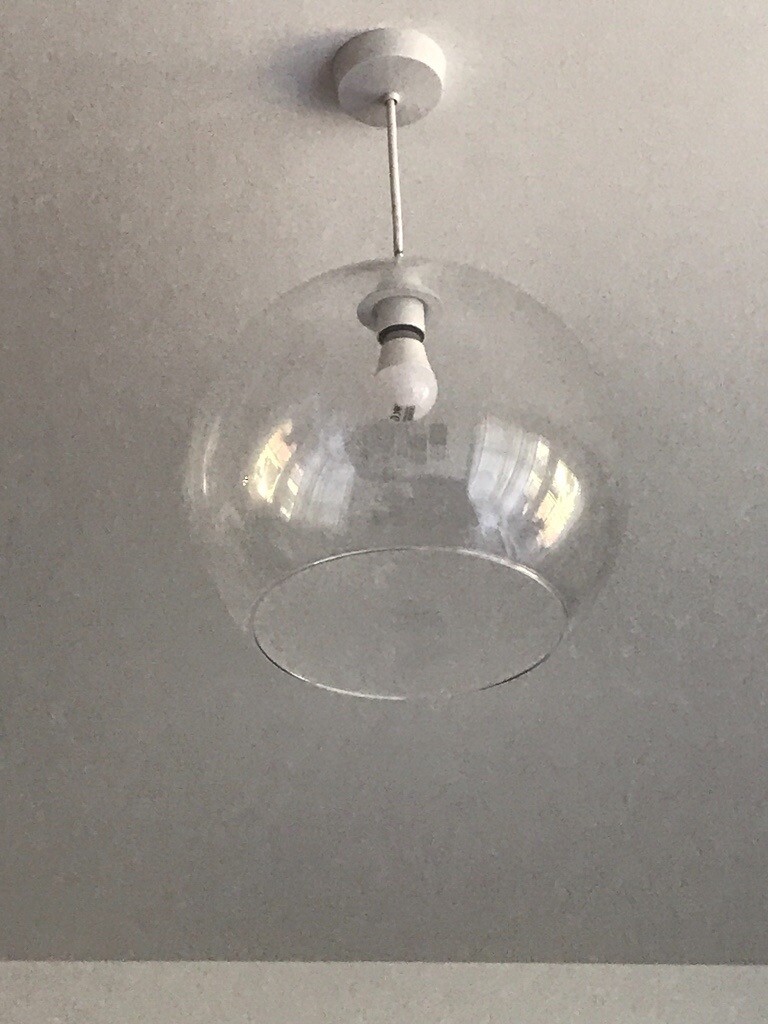 Ikea 2x Glass Ceiling Light Shades In Aberdeen Gumtree