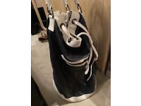 Morgan Grays leather & suede bucket bag 