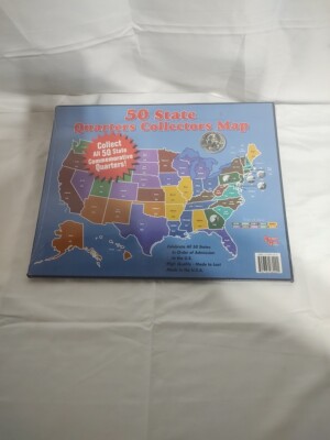 United State 50 Commemorative Quarters Collectors Map New Sealed