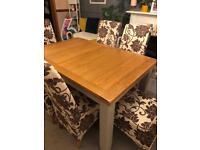 For sale my beautiful oak extended dining room table and six chairs 