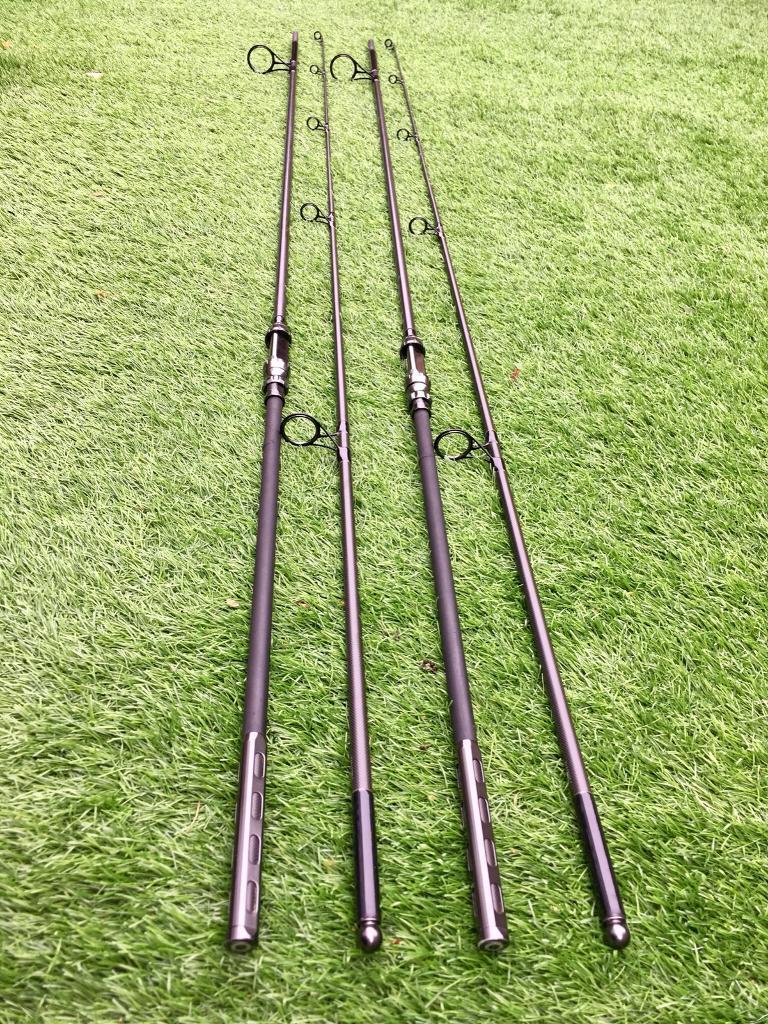 2 x Shimano Tribal Xtreme carp fishing rods 12ft 3.25lb t/c in