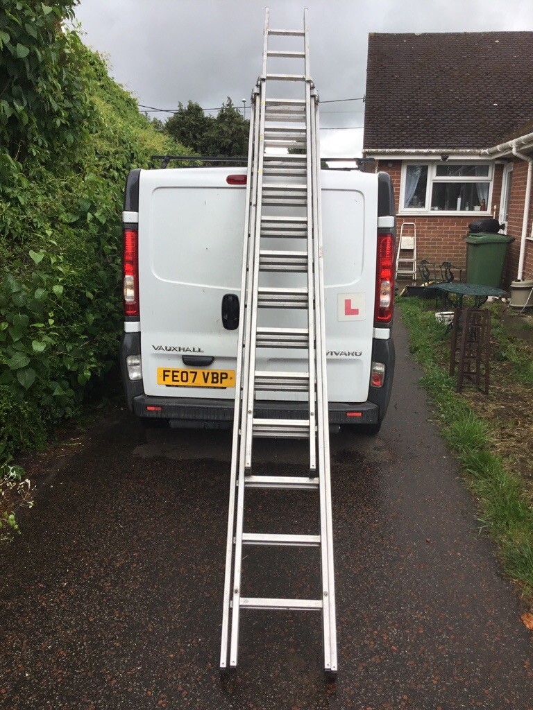 Youngmans aluminium triple extending ladder like new in Norwich