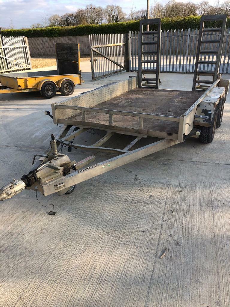 Indespension 10 x 6 plant trailer, fold down ramps. in Thetford
