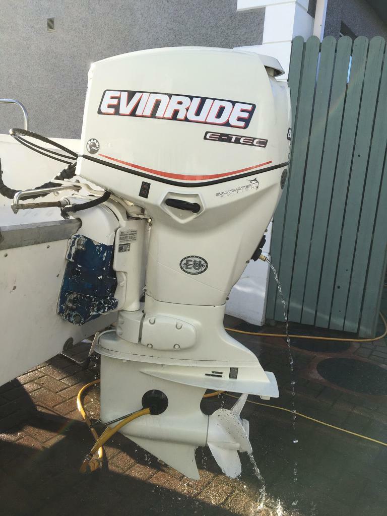 EVINRUDE ETEC 90HP 2006 long shaft out board outboard motor engine boat