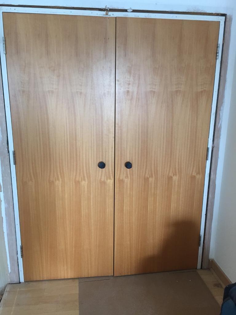 Free Two Double Fire Doors Plus 1 Matching Single In