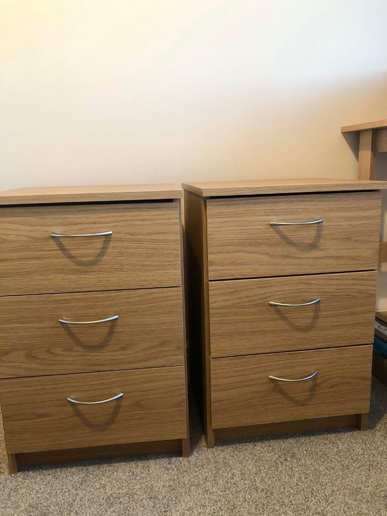 Oak Effect Bedside Tables in Tyne and Wear Gumtree