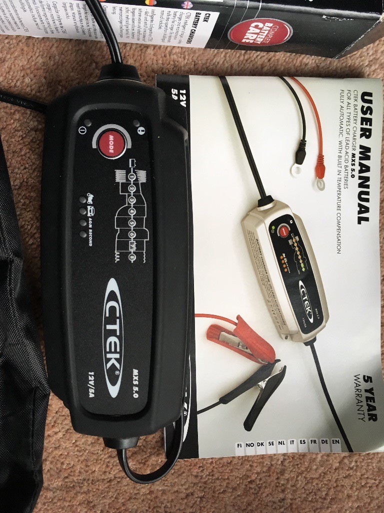 Battery Charger CTEK MXS 5.0 Smart Automatic 12V Car Lead Acid