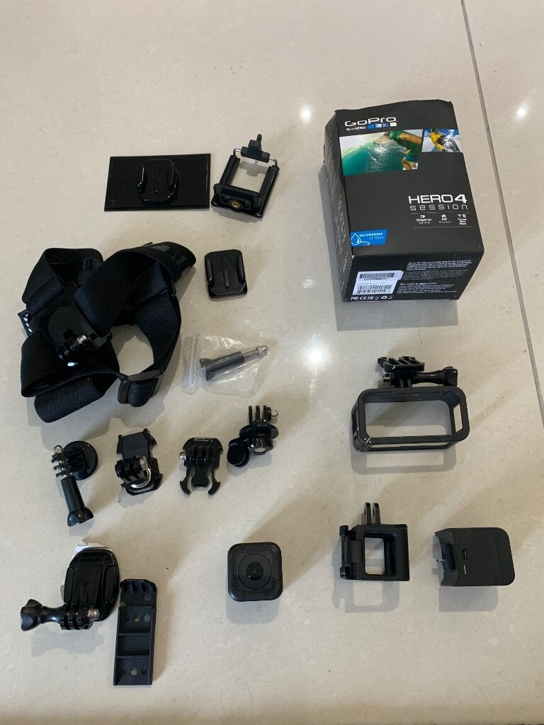 GoPro Hero 4 Session plus extended battery pack and accessories in Newtownards, County Down