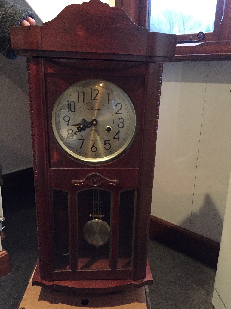 MAXIM 31 DAY WALL CLOCK WITH PENDULUM AND KEY in Kidderminster