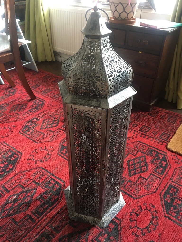 Large Moroccan Lantern in silver in Shaftesbury, Dorset Gumtree
