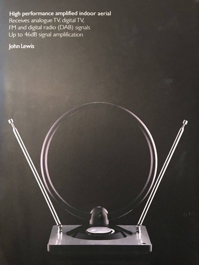 High Performance Amplified Indoor Aerial from John Lewis in Limehouse