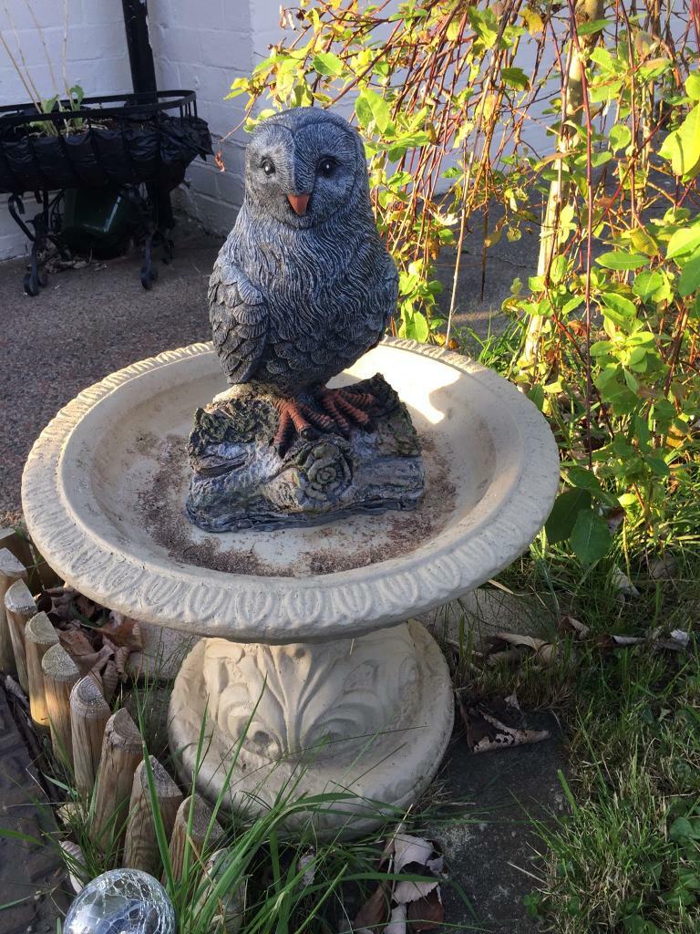 Bird bath and bird ornament.. concrete in Washington, Tyne and Wear
