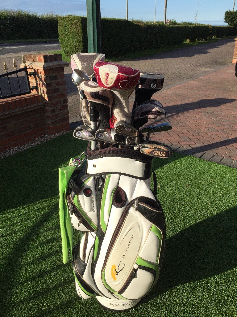 Ladies golf clubs ping including two drivers set of irons plus matching