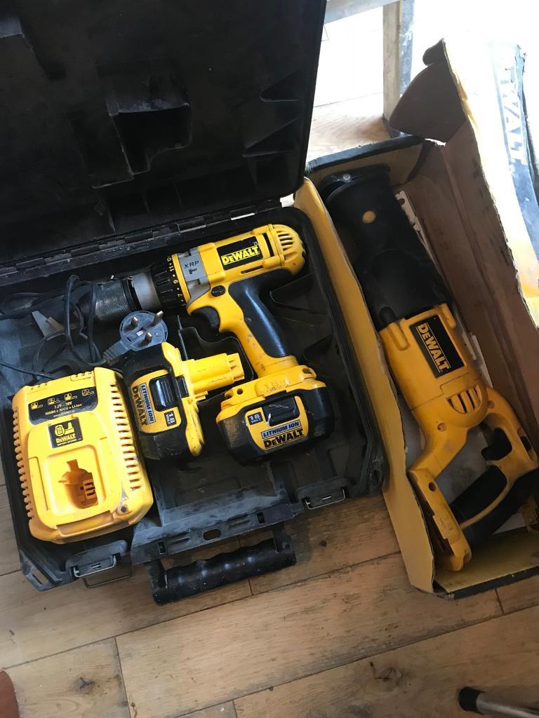 Dewalt 18v combo drill and reciprocal saw in Corstorphine, Edinburgh