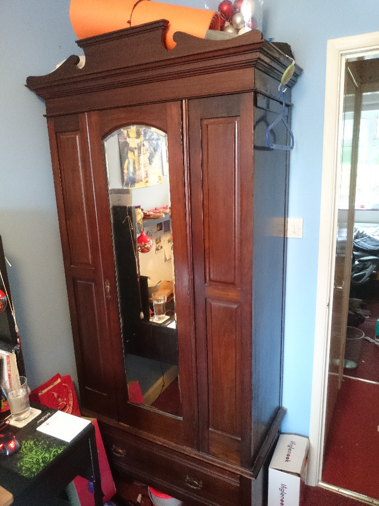 Antique Dark Wood Wardrobe in York, North Yorkshire Gumtree