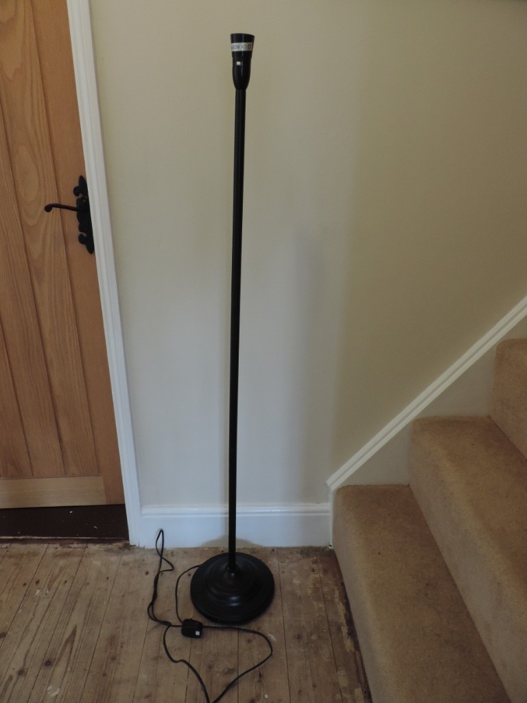 A Black Metal Floor Lamp | in Ipswich, Suffolk | Gumtree