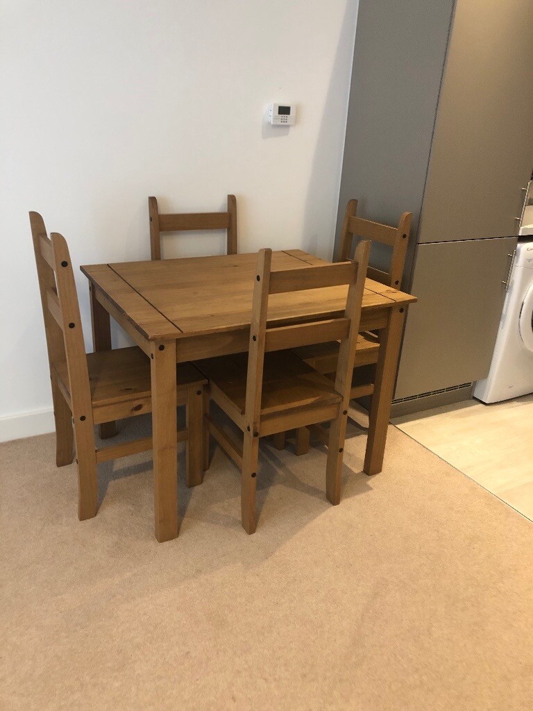wayfair 4 seater dining table with chairs  in swindon wiltshire  gumtree