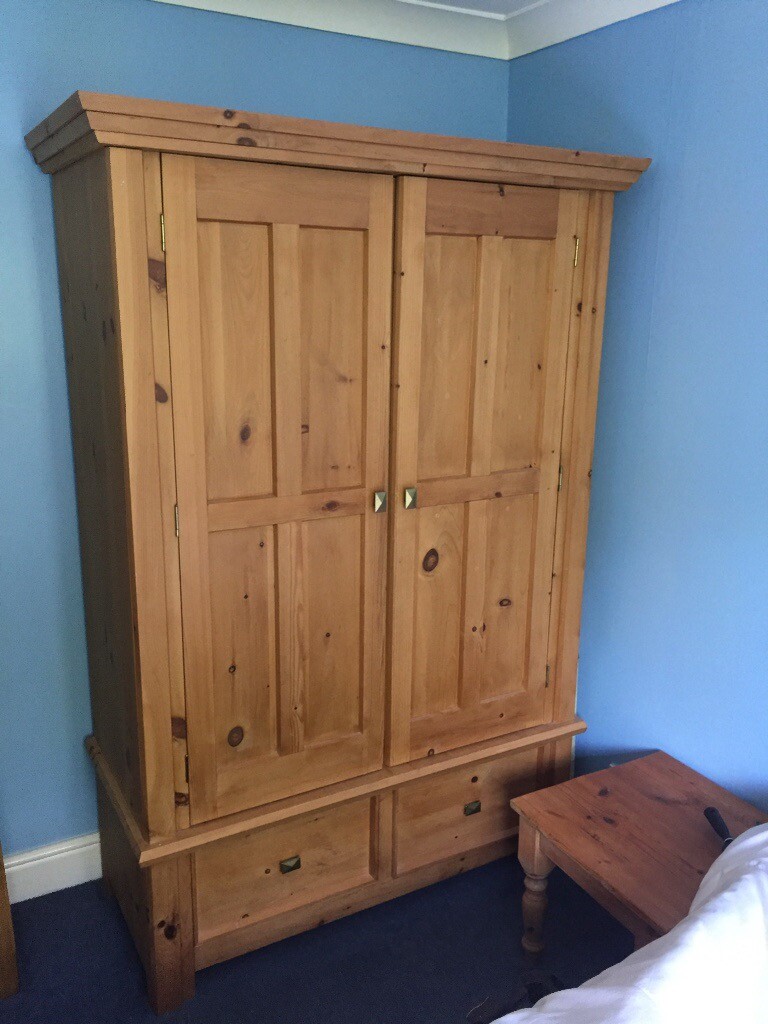 John Lewis pine double wardrobe in Locks Heath, Hampshire Gumtree