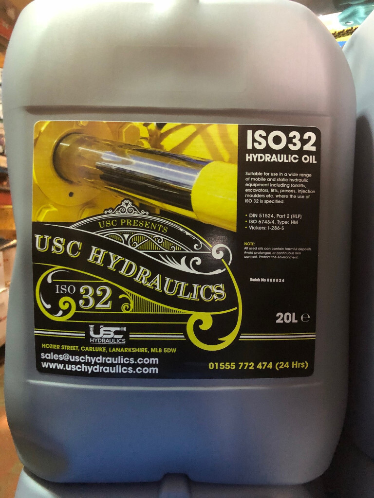 NEW Hydraulic ISO 32 Oil 20L Digger Plant Tractor Equipment DIN 51524