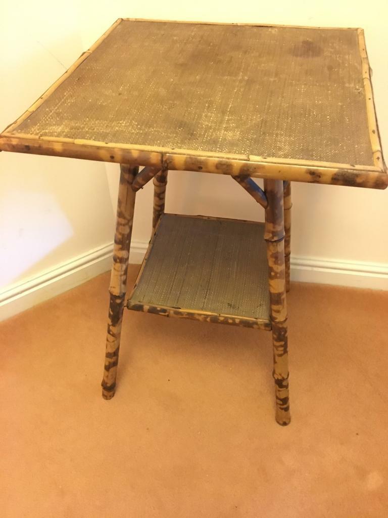 Antique Bamboo & Cane Side Table in Sheffield, South Yorkshire Gumtree