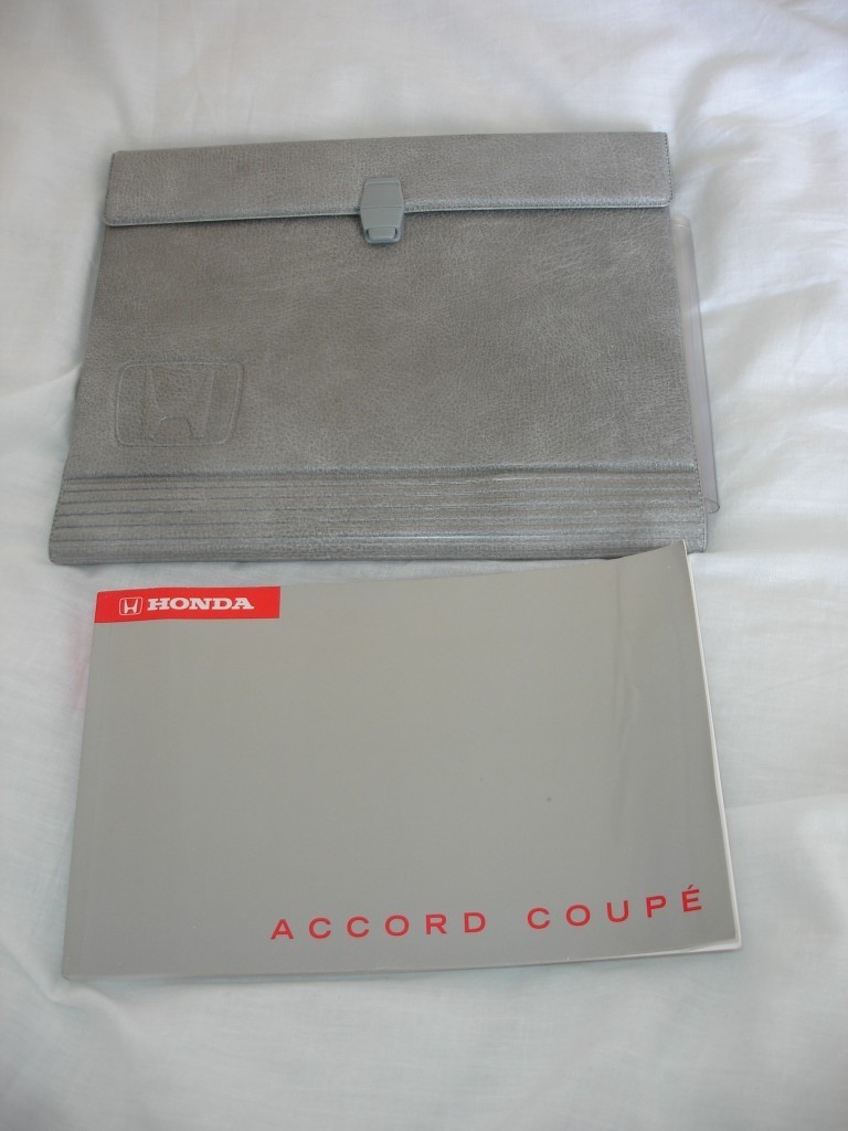 HONDA ACCORD COUPE OWNERS MANUAL HANDBOOK & FOLDER SET 1995-1997 2.0 2.2