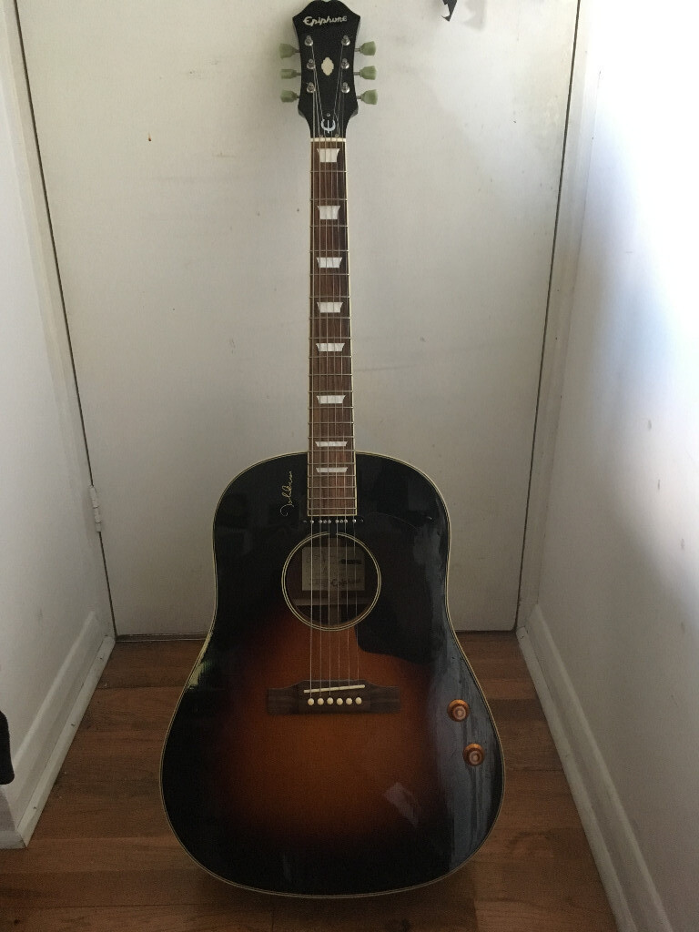 John Lennon Early Beatles style acoustic guitar Epiphone EJ160E in