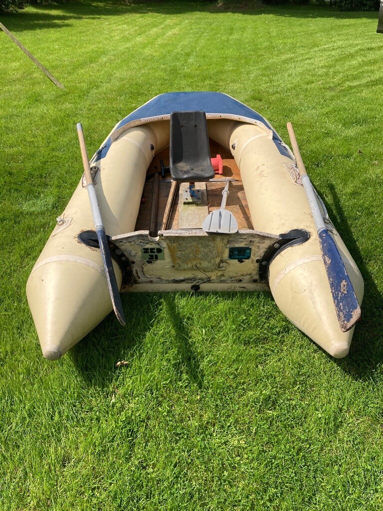 10ft Zodiac Inflatable boat with oars and launching trolley in Downpatrick, County Down Gumtree