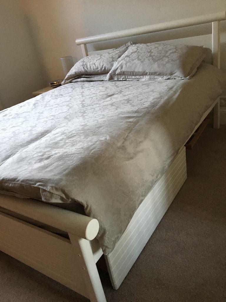 Solid wood white bed in Willerby, East Yorkshire Gumtree