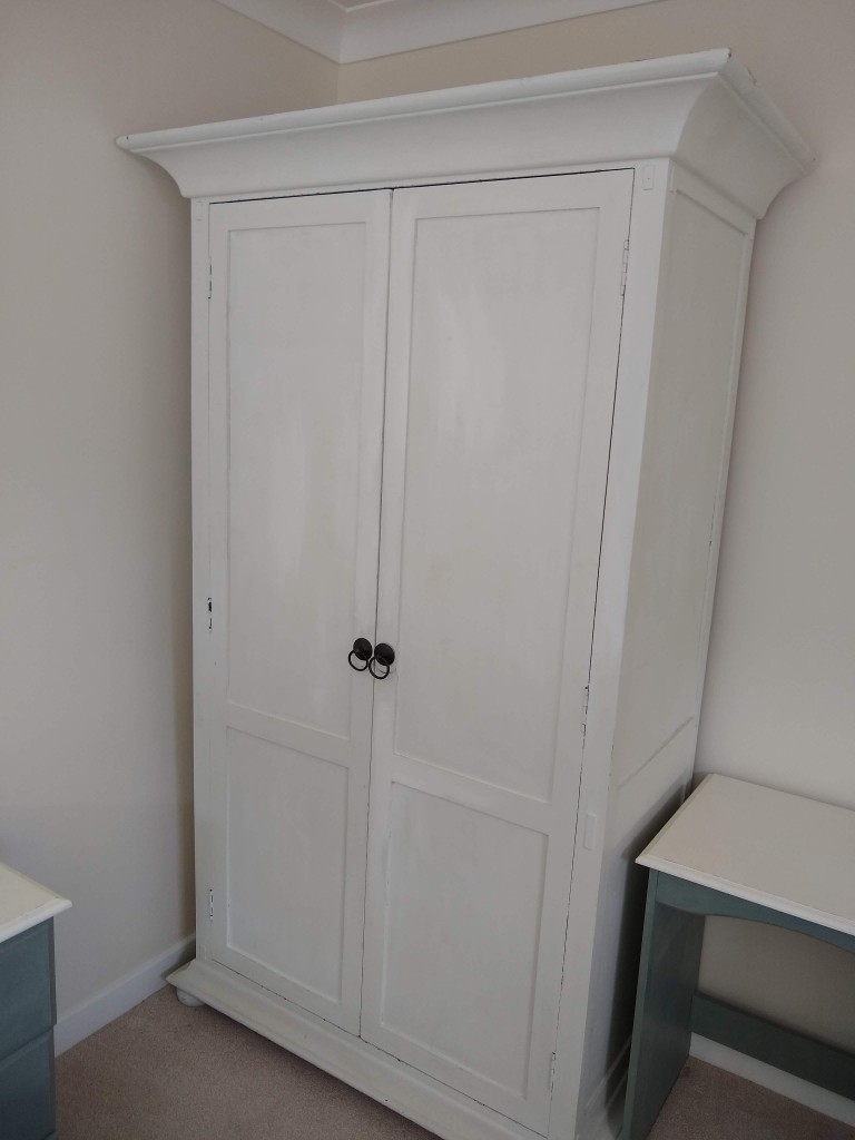 Solid Wood Wardrobe in Antique White in Highcliffe, Dorset Gumtree