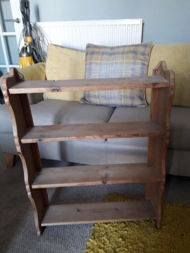Natural rustic pine shelf unit in Exmouth, Devon Gumtree