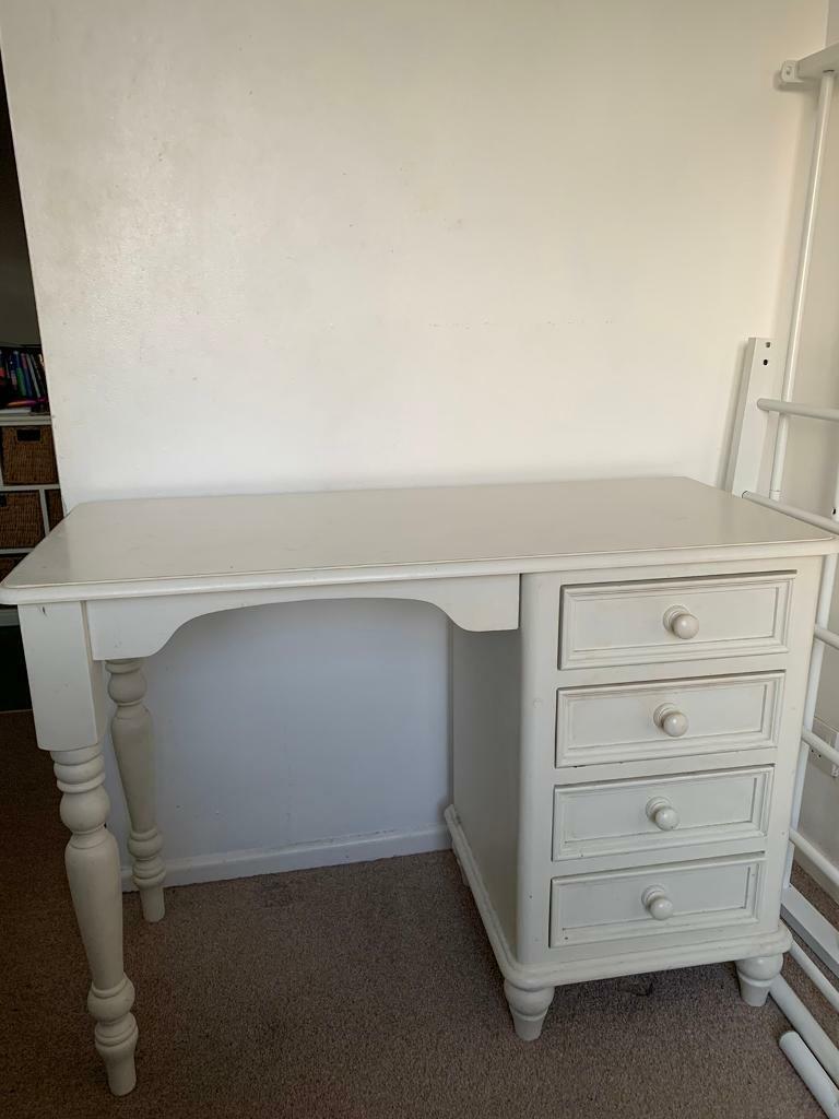 White Dressing Table with Drawers Solid Wood in Abingdon, Oxfordshire Gumtree